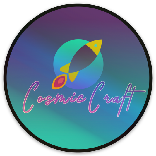 Cosmic Craft Holographic Logo Decal